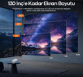 Taşınabilir Android 11 Akıllı Projeksiyon Cihazı Wifi Bluetooth| 130’’ Ev Sinemaso